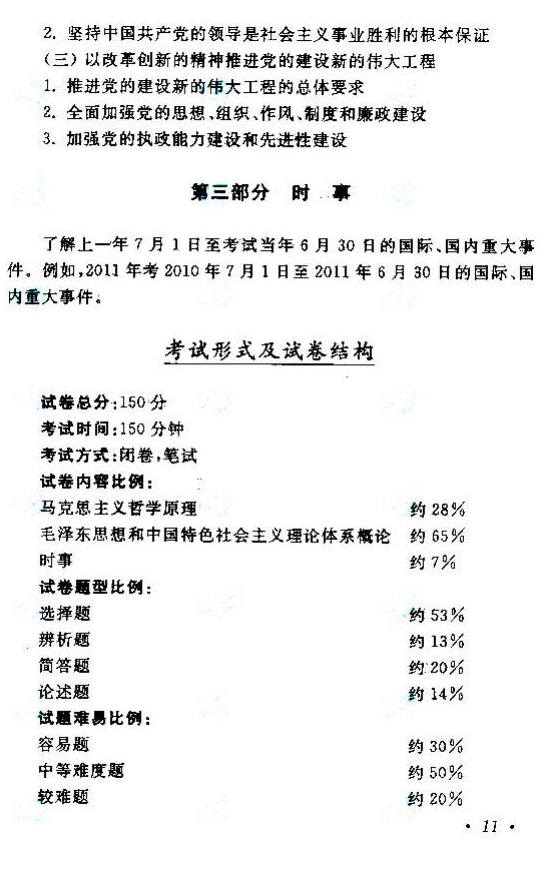 2020年湖南成人高考专升本《政治》考试大纲